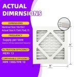 10x10x1 MERV 13 Pleated Air Filters (6-Pack)