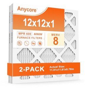 Anycore MERV 8 Pleated Air Filters 2-Pack