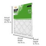 3-Pack MERV 8 Pleated Air Filters 20x24x1
