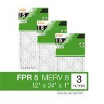 12x24x1 Air Filters MERV 8 - 3-Pack