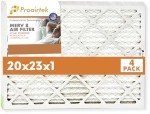 20x23x1 MERV 8 Air Filters Pack of 4