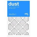 AIRX Dust MERV 8 Pleated Air Filters 16x25x1