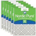 Nordic Pure MERV 13 Pleated Air Filters 6-Pack