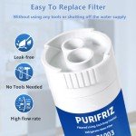 3-Pack PURIFRIZ XWF Water Filter for GE Refrigerators
