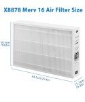 Facecool X8788 MERV 16 Air Filter 20x26x5
