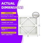 Qingzhug MERV 11 Pleated Air Filters (5-Pack)