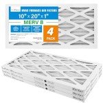 LotFancy MERV 8 Pleated Air Filters 4-Pack