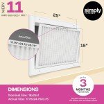 18x25x1 Air Filter, MERV 11, 4 Pack