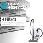 4-Pack Compatible Miele AirClean Vacuum Filters