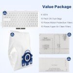 HEPA Filters for Miele AirClean S4-S8 - 4 Pack