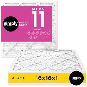 16x16x1 MERV 11 Air Filter 4-Pack