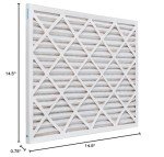 Aerostar 15x25x1 MERV 8 Pleated Air Filters 6-Pack