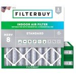 Filterbuy 21x21x4 MERV 8 Air Filters (3-Pack)