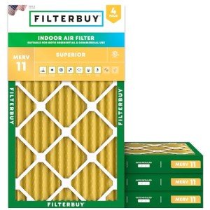 MERV 11 Pleated HVAC Air Filter 4-Pack