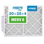 Aerostar MERV 8 Pleated Air Filter 4-Pack