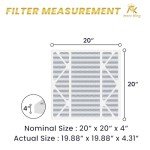 MervKing 20x20x4 Pleated Air Filter 4-Pack