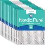 Nordic Pure MERV 14 Pleated Air Filters - 12 Pack