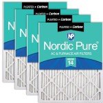 Nordic Pure 20x24x1 MERV 14 Air Filters 4 Pack