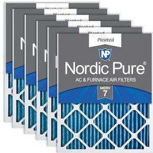 Nordic Pure 16x30x1 MERV 7 Air Filters - 6 Pack