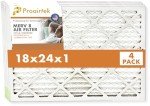 Proairtek 18x24x1 MERV 8 Air Filter Set