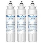 Maxblue ADQ73613401 Refrigerator Water Filter - 3 Pack