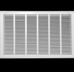 30" X 16" Steel Air Filter Grille - White