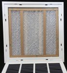 30" X 16" Steel Air Filter Grille - White