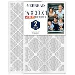 YEEREAD MERV 13 Air Filter 2-Pack, 14x30x1