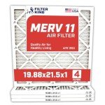 Filter King MERV 11 Pleated Air Filter 4-Pack