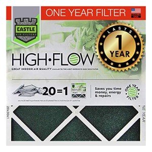 No Toil Castle One-Year HVAC Filter, 16"x25"x1