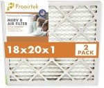 18x20x1 Proairtek MERV 8 Air Filters (2 Pack)