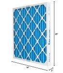 16x25x2 MERV 10 Pleated A/C Air Filters - 12 Pack