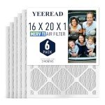 YEEREAD 16x20x1 MERV 11 Air Filters, 6-Pack