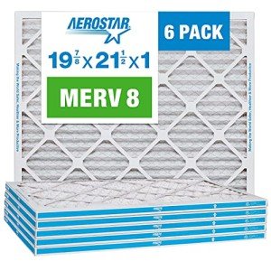 Aerostar MERV 8 Pleated Air Filters, 6-Pack