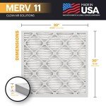 BNX TruFilter MERV 11 Air Filters 20x20x1 (6-Pack)