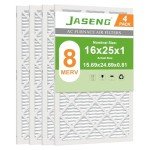 16x25x1 MERV 8 Furnace Filters (4 Pack)