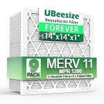 UBeesize 14x14x1 MERV 11 Air Filter 9-Pack