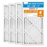 LotFancy 10x20x1 MERV 11 Air Filters (4-Pack)
