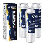 PUREPLUS UKF8001 Refrigerator Water Filter 3-Pack