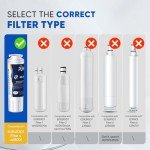 PUREPLUS UKF8001 Refrigerator Water Filter 3-Pack