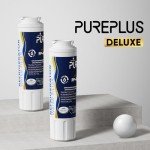 PUREPLUS UKF8001 Refrigerator Water Filter 3-Pack