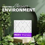 MERV 11 Pleated Air Filters 16 3/8"x21 1/2" (6-Pack)