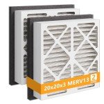 MERV 13 Pleated 20x20x3 Air Filter 2-Pack