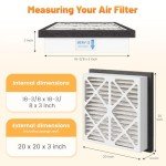 MERV 13 Pleated 20x20x3 Air Filter 2-Pack