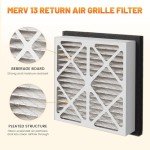 MERV 13 Pleated 20x20x3 Air Filter 2-Pack