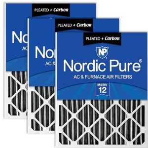 Nordic Pure MERV 12 Pleated Carbon Air Filters