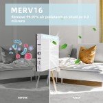 MERV16 Replacement Air Filter 16x25x3 (2-Pack)