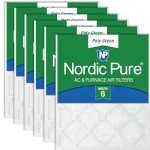 Nordic Pure 15x20x1 MERV 6 Air Filters - 6-Pack