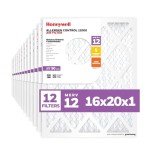 Honeywell 16x20x1 MERV 12 HVAC Air Filter (12-Pack)