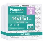 14x14x1 MERV 8 Pleated Air Filters (6 Pack)
